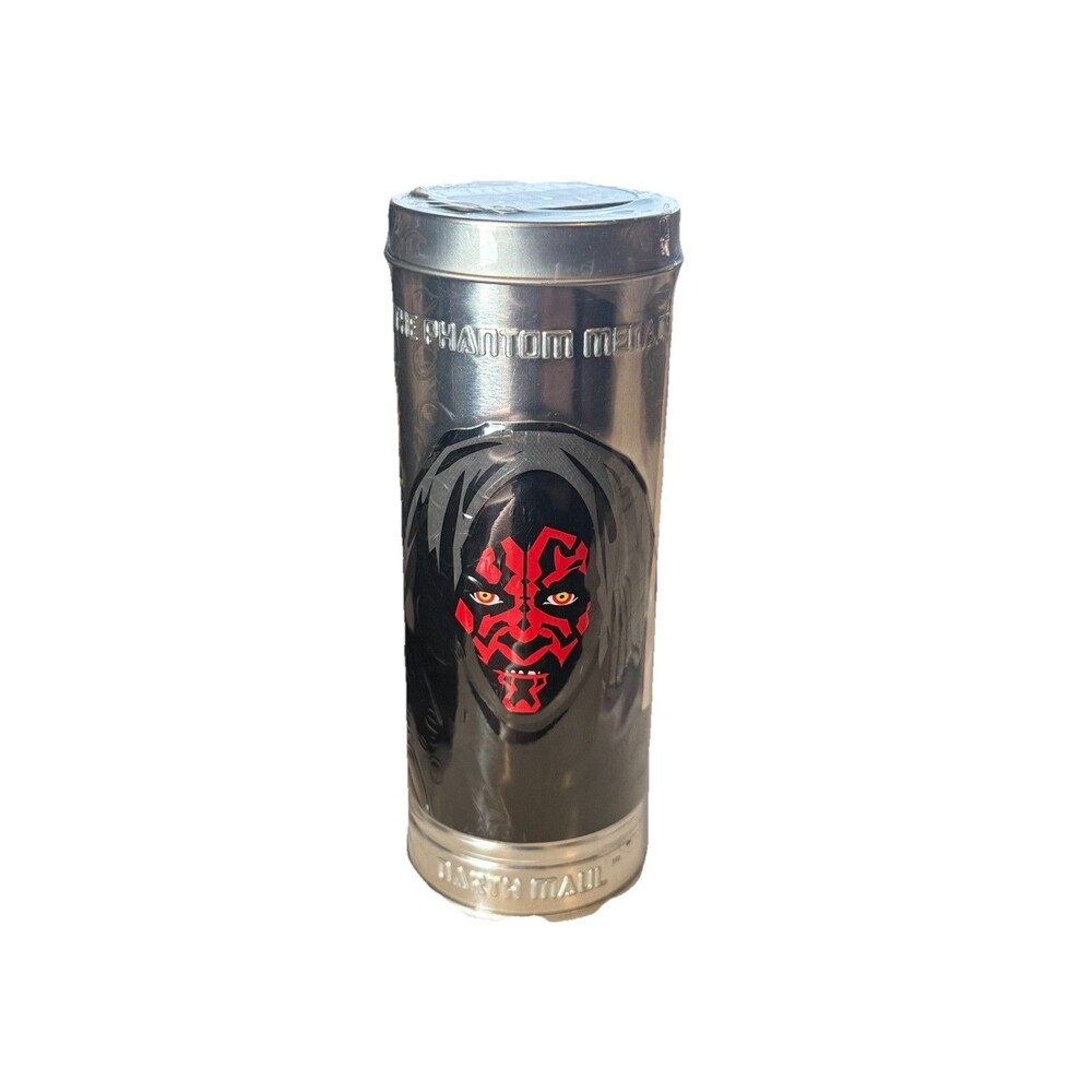 2005 Burger King Star Wars Phantom Menace Darth Maul/Obi-Wan Watch Sealed Tin